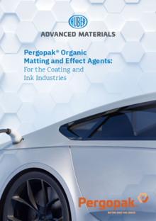 Pergopak® organic matting and effect agents: for the coatings and ink industries