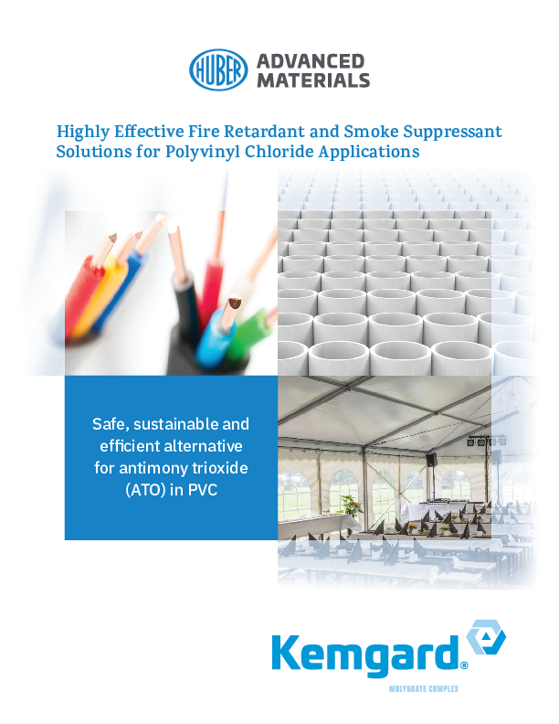 Kemgard® Molybdate Complexes: Highly effective fire retardant and smoke suppressant solutions for polyvinyl chloride applications